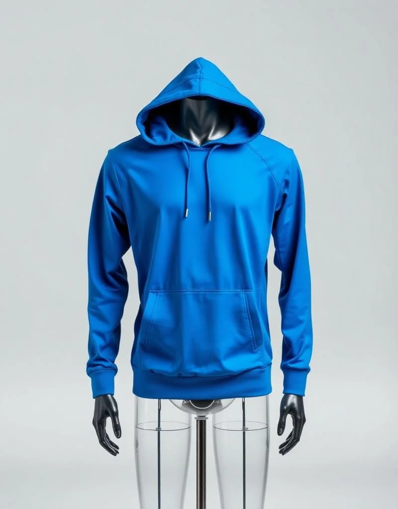 Illustrative image: Electric blue pullover hoodie
