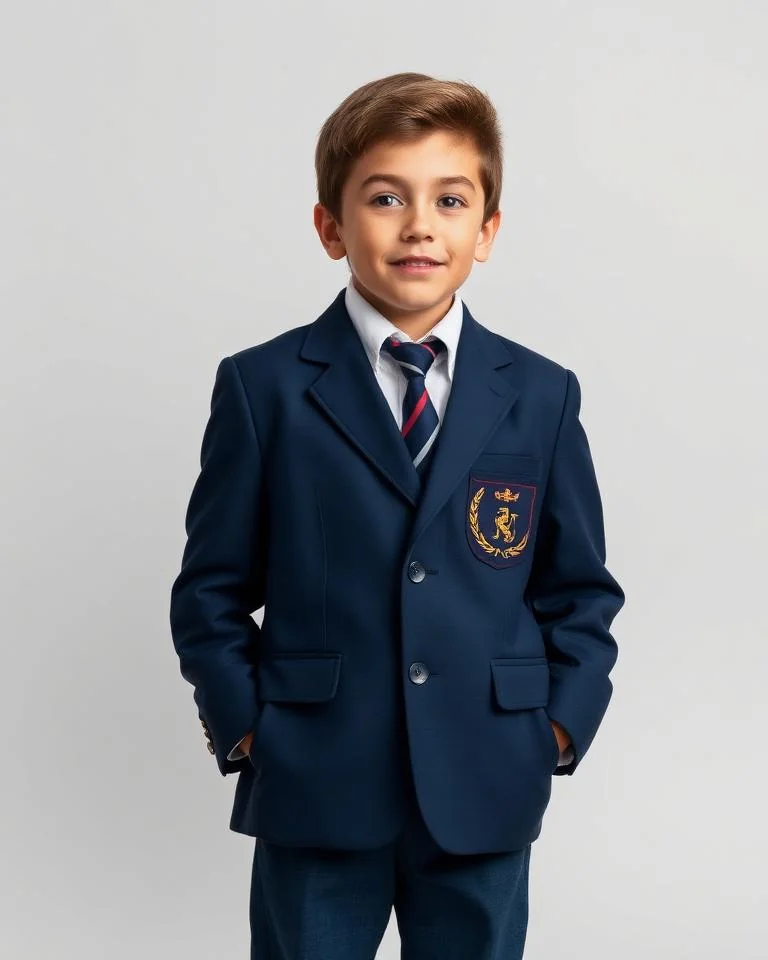 Illustrative image: Kids’ navy school blazer