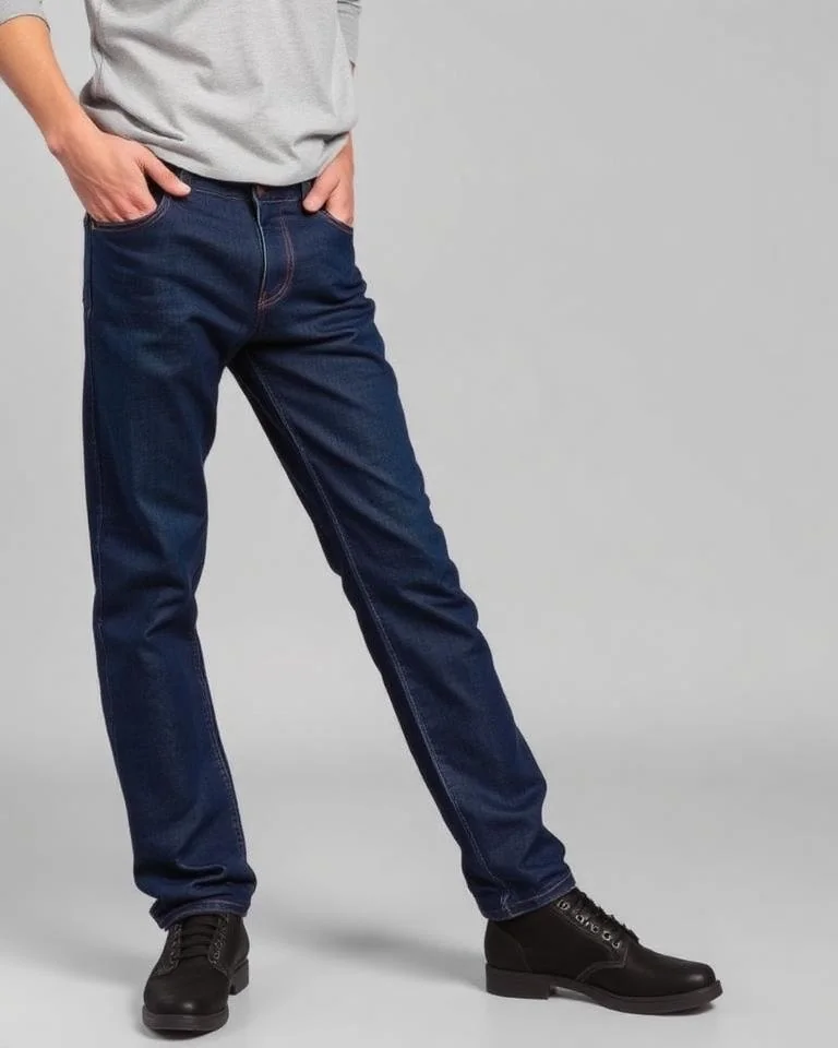 Illustrative image: Indigo straight jeans