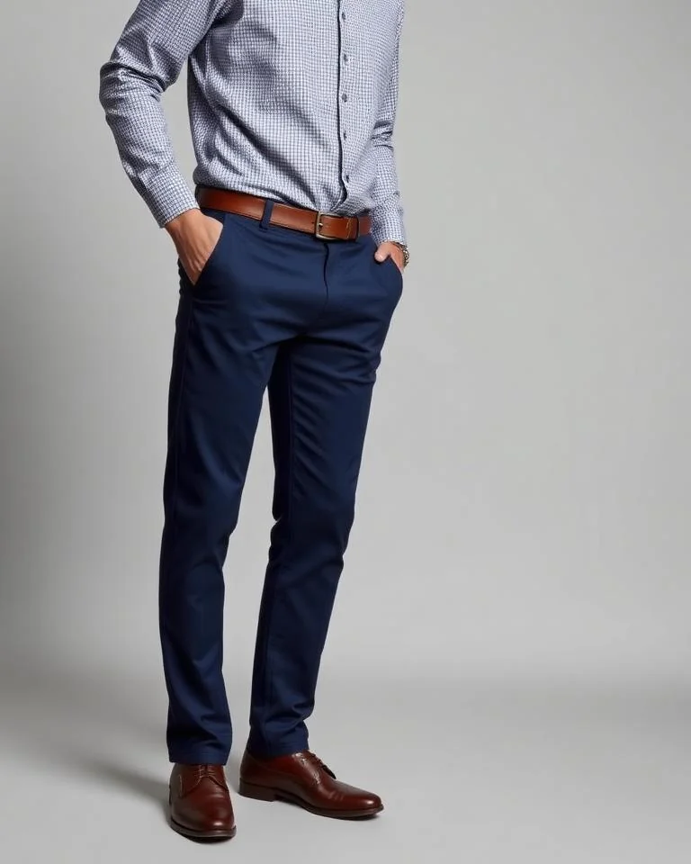 Illustrative image: Navy chinos