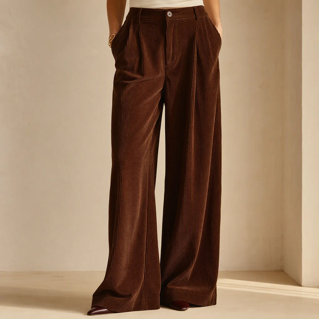 Illustrative image: Brown wide-leg trousers